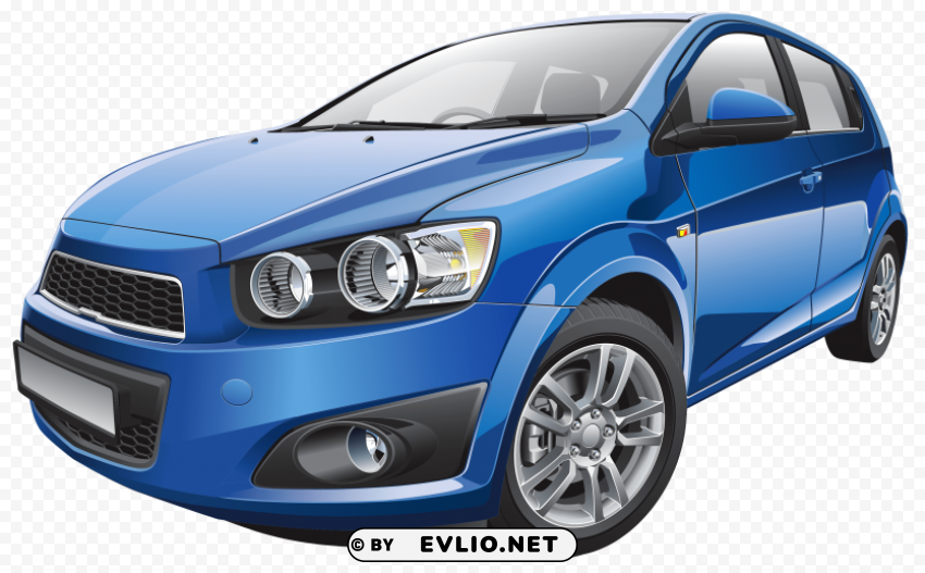 blue car Isolated Design Element in Transparent PNG clipart png photo - bb4e1c01