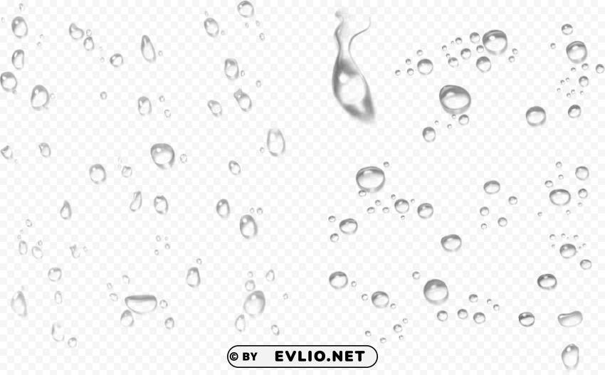 water drops PNG design elements