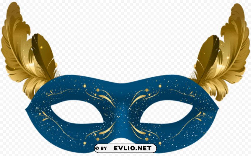 blue carnival mask PNG transparent stock images