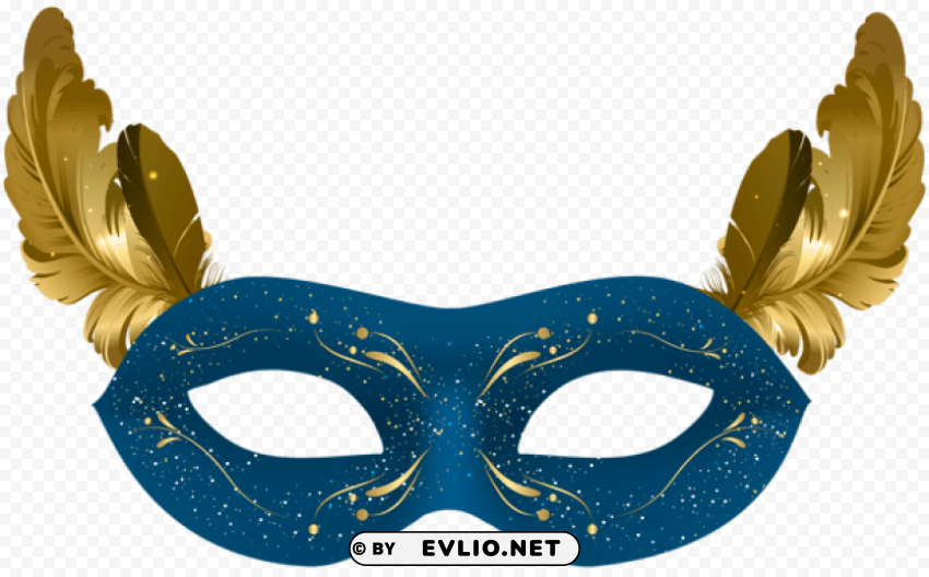 blue carnival mask PNG transparent stock images clipart png photo - 8982e33e