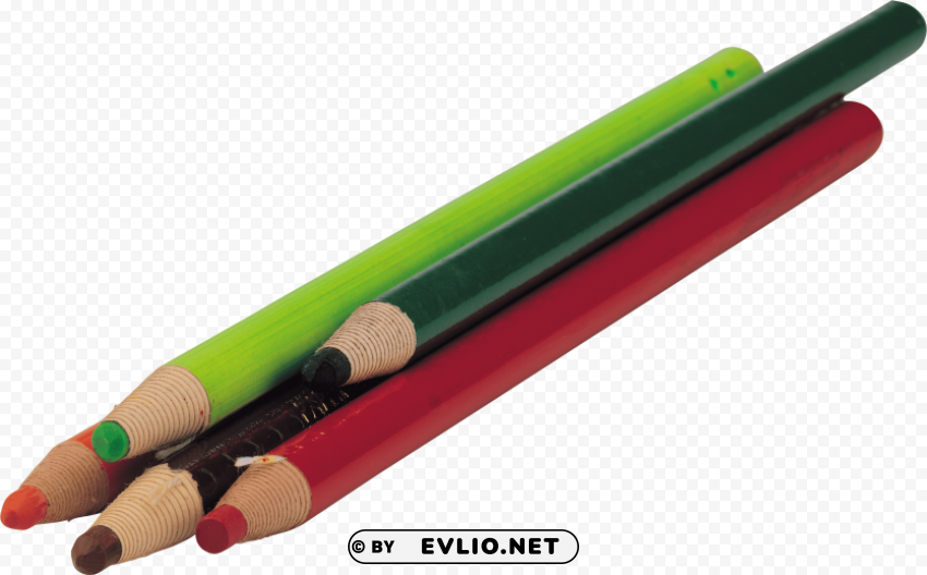 color pencil's PNG Image with Clear Isolation