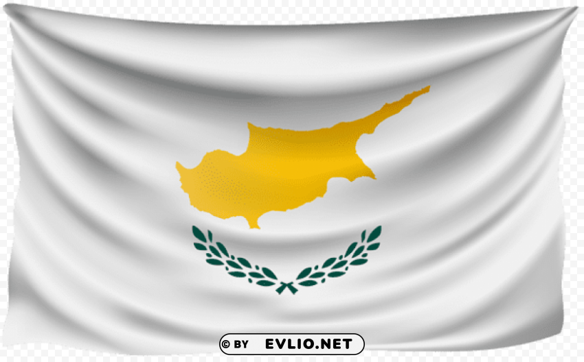 cyprus wrinkled flag PNG for web design
