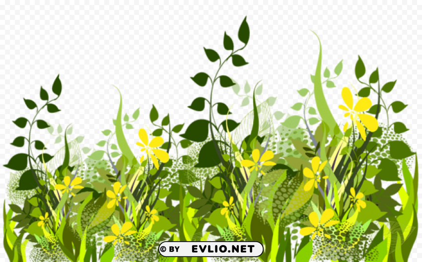 grass decoration Clear Background Isolation in PNG Format