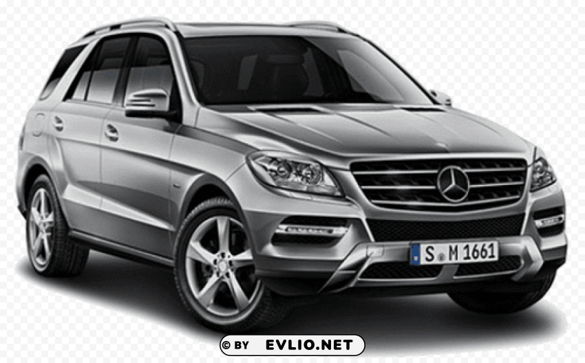 grey mercedes suv HighQuality PNG with Transparent Isolation