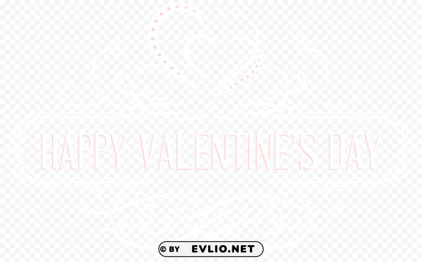 happy valentine's day text PNG transparent images for social media