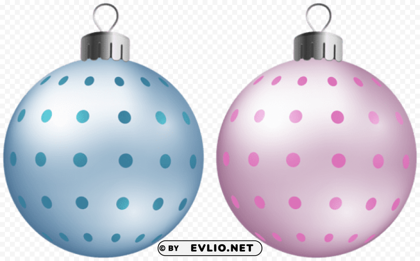 Christmas Balls Isolated Design Element On PNG