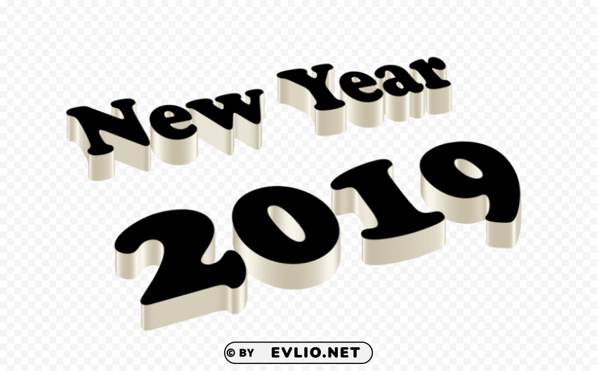 New Year 2019 Isolated Item With Clear Background PNG