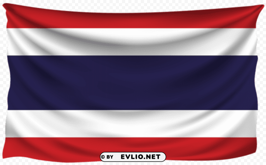 Thailand Wrinkled Flag PNG Transparent Design Diverse Assortment