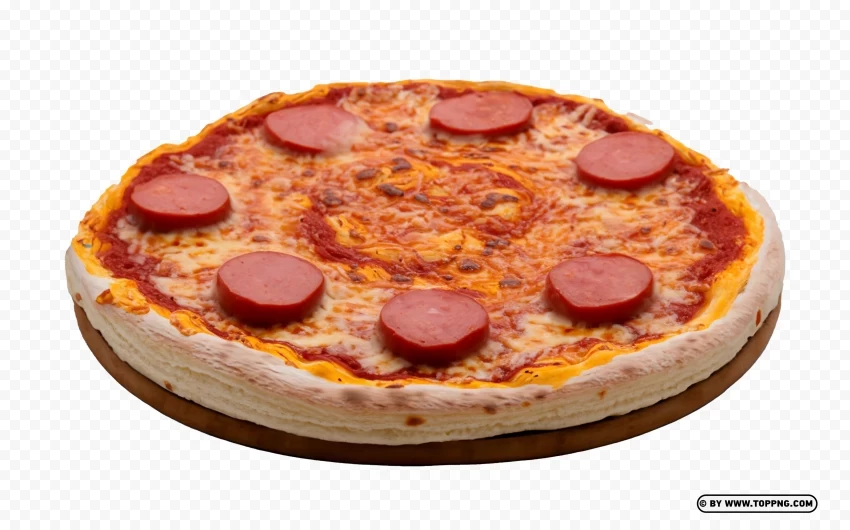 Hot Dog Crust Pizza Round Italian Fast Food Isolated Graphic Element in HighResolution PNG
