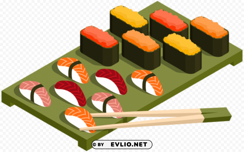 sushi menu PNG images with no background assortment