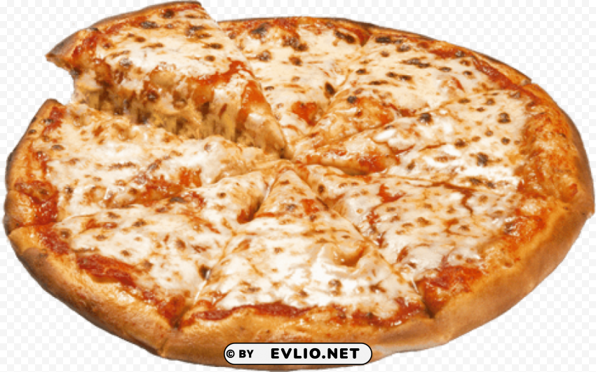cheese pizza Transparent Cutout PNG Graphic Isolation