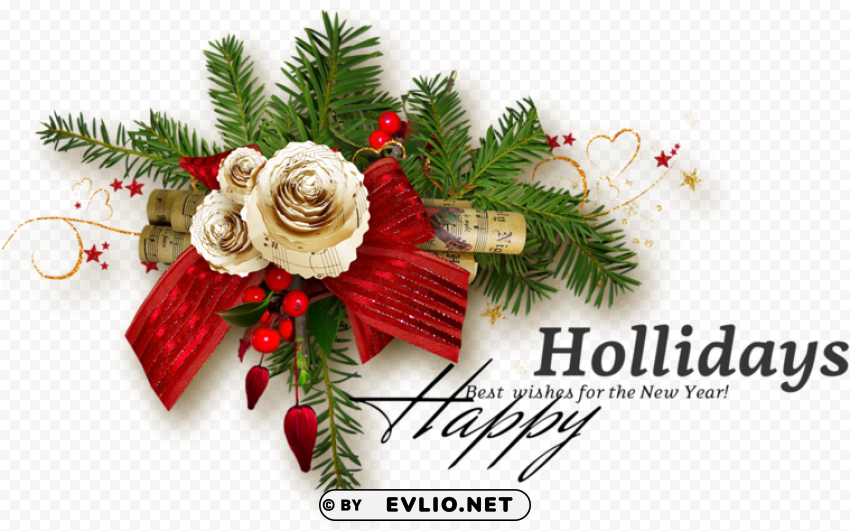 happy holidays - christmas ornament PNG graphics with clear alpha channel collection