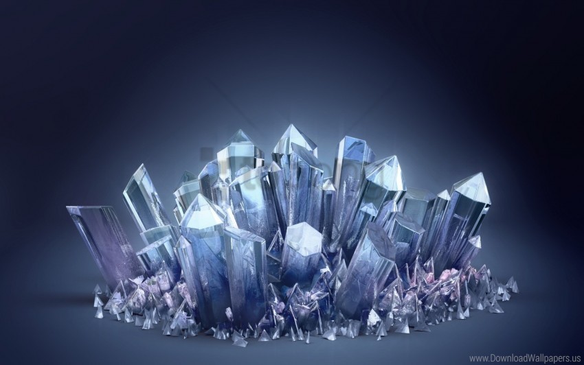 3d 3d crystal blue crystal crystal crystals wallpaper PNG images with transparent canvas assortment