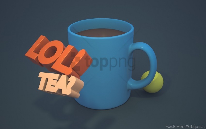 3d balloon drink tea wallpaper PNG files with alpha channel