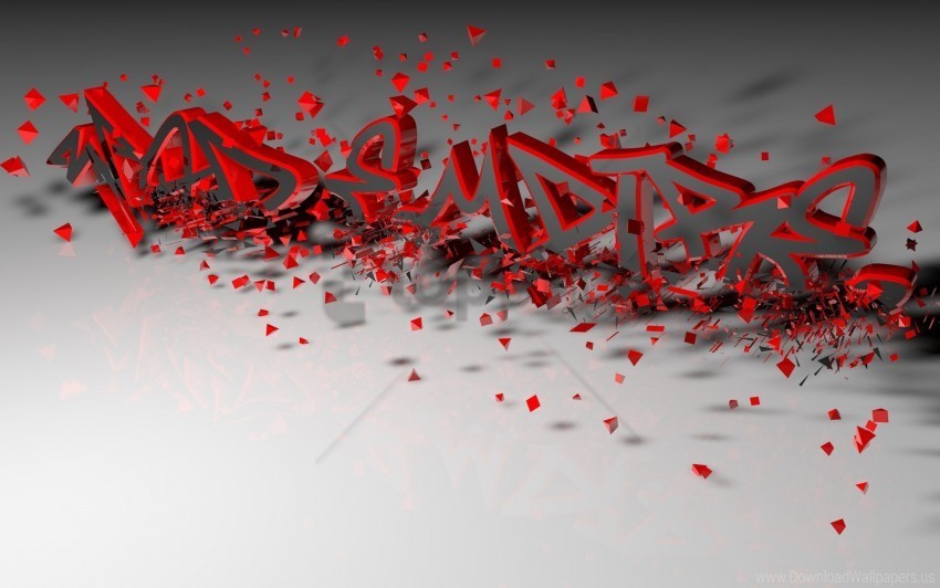 3d crumbling letters red wallpaper PNG images for graphic design