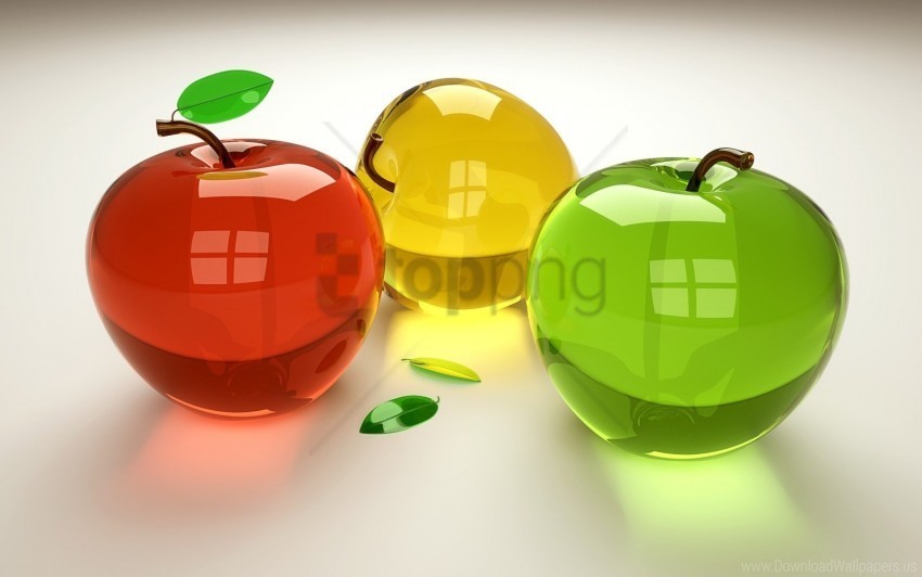 3d fruit glass wallpaper PNG files with clear backdrop collection