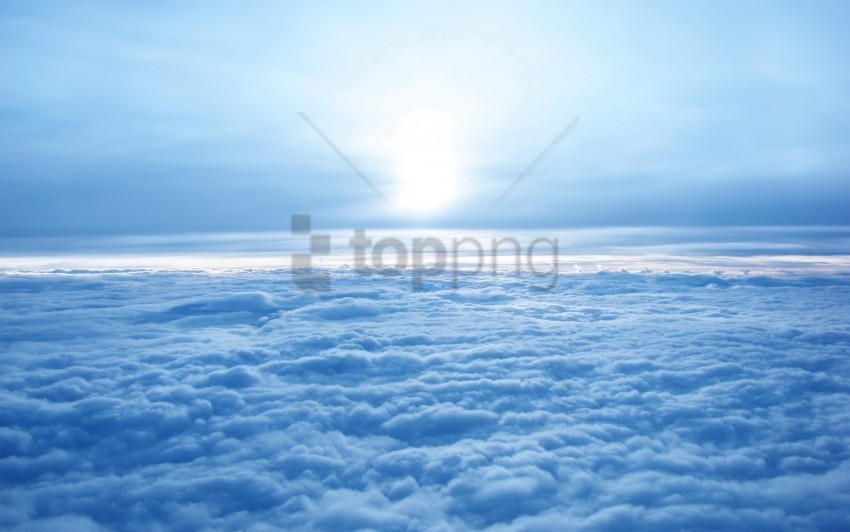 above the clouds Isolated Design Element on PNG