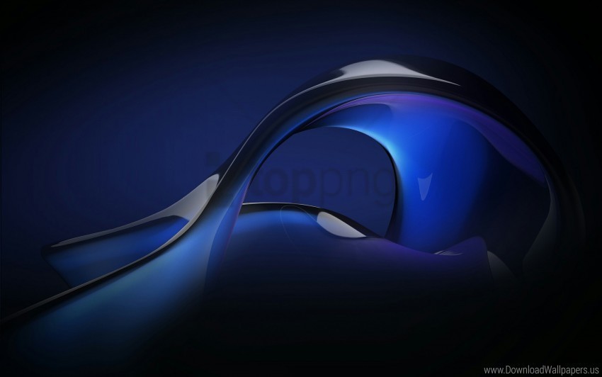 abstract blue fluid wallpaper Clear Background PNG Isolation