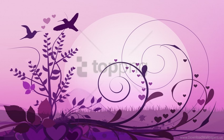 Abstraction Grass Pink Vector Wallpaper PNG For Free Purposes