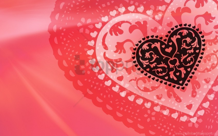 abstraction heart pattern pink wallpaper Free PNG file