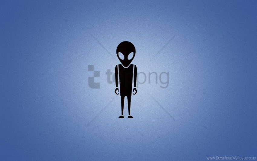 alien blue blue glow minimalism wallpaper PNG Image with Clear Background Isolated