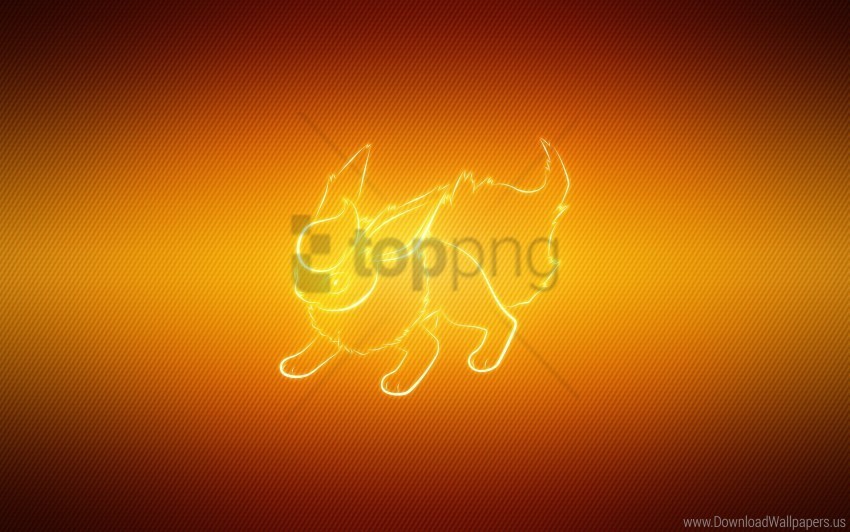 animal flareon pokemon shape tail wallpaper Transparent background PNG clipart