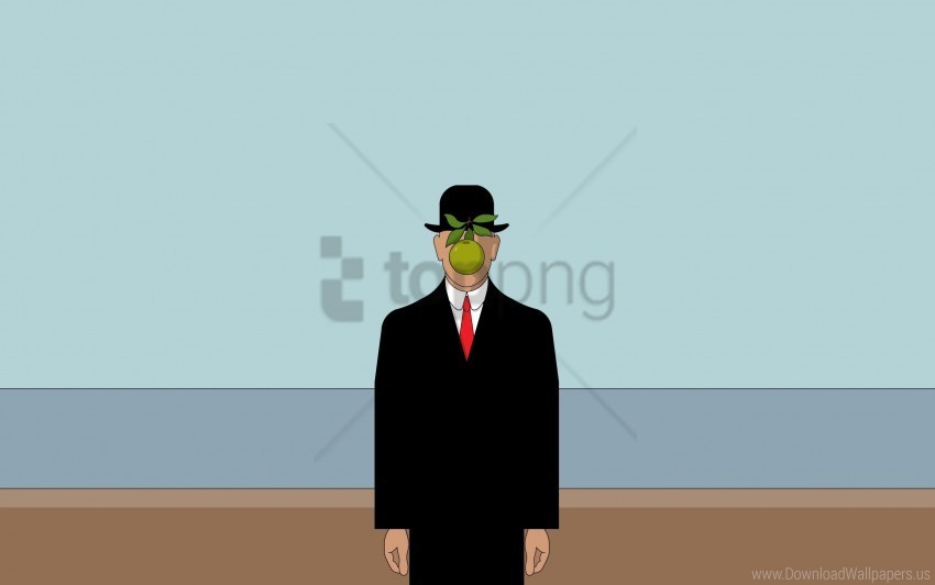 apple hat jacket man person wallpaper Transparent Background Isolated PNG Figure