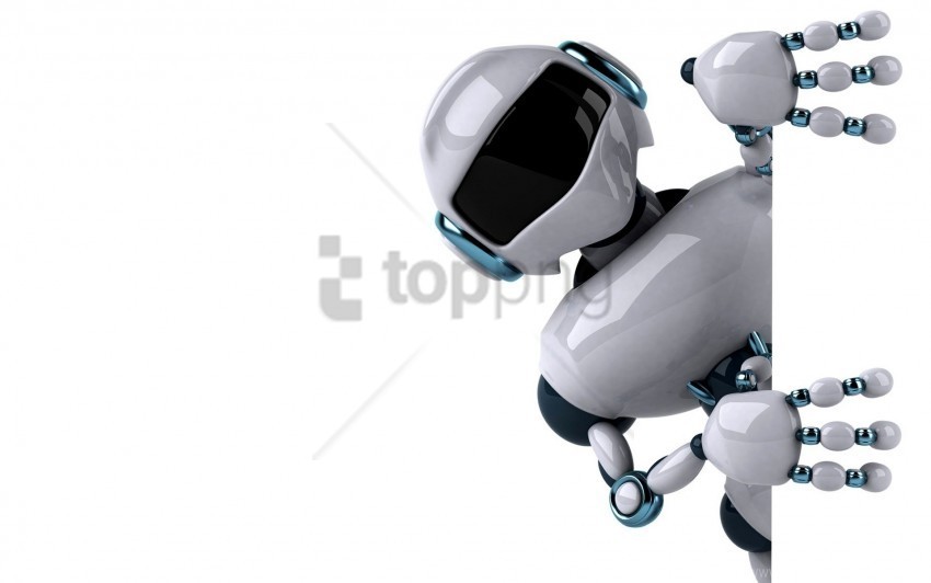 arms head peek robot wall wallpaper HighQuality Transparent PNG Isolated Artwork