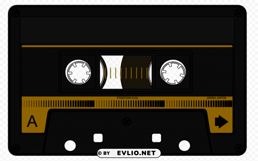 audio cassette PNG transparent design diverse assortment