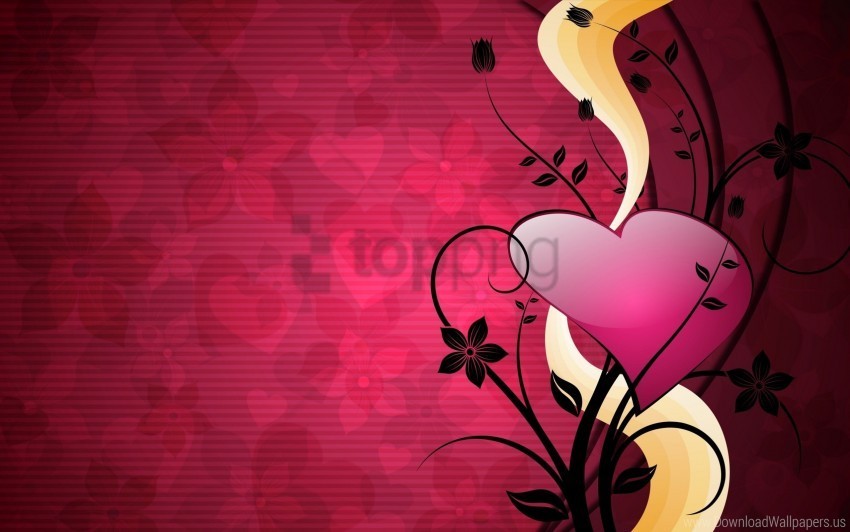 background bright heart lines love wallpaper PNG graphics for free