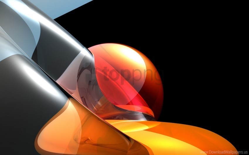ball form orange wallpaper PNG Image Isolated on Clear Backdrop