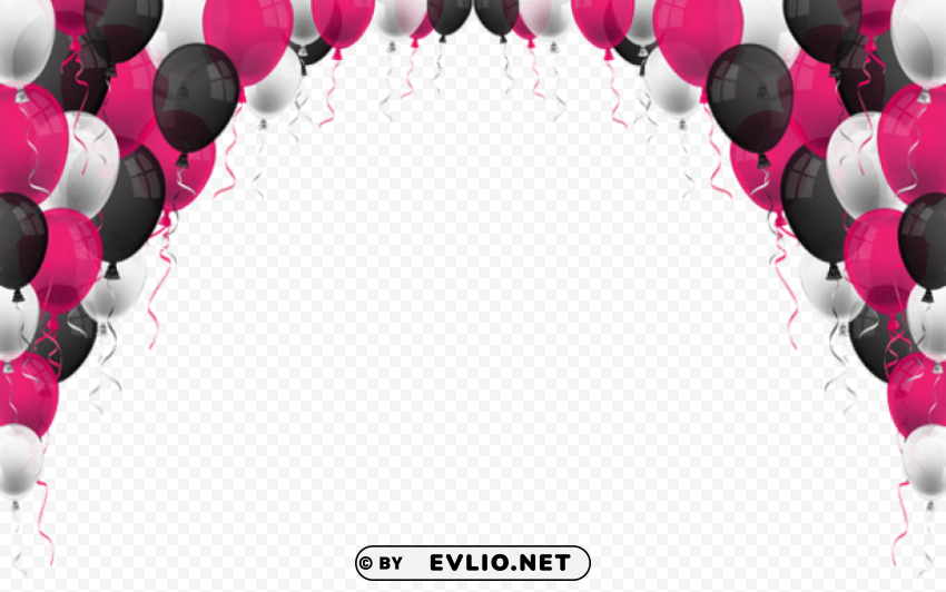 balloons decoration PNG Isolated Object with Clear Transparency
