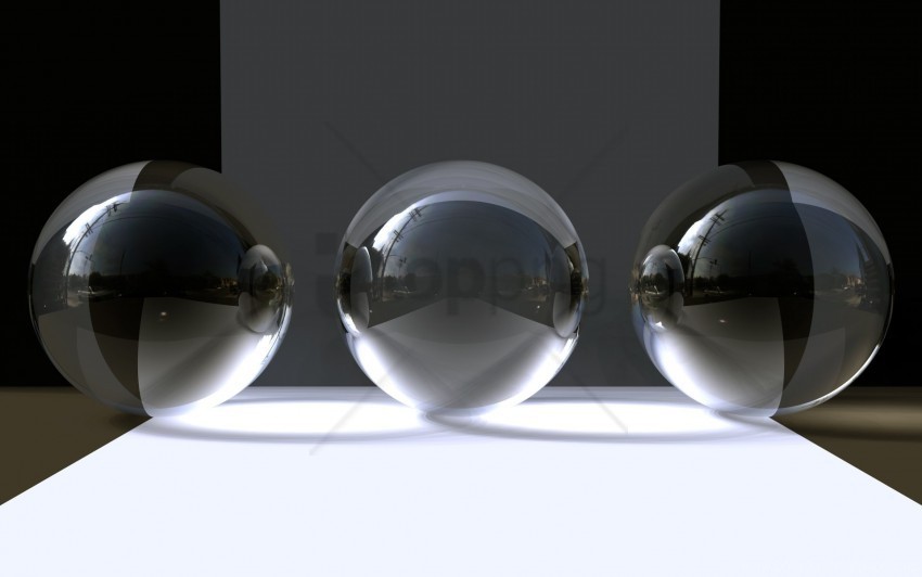 balls black glass gray wallpaper ClearCut PNG Isolated Graphic