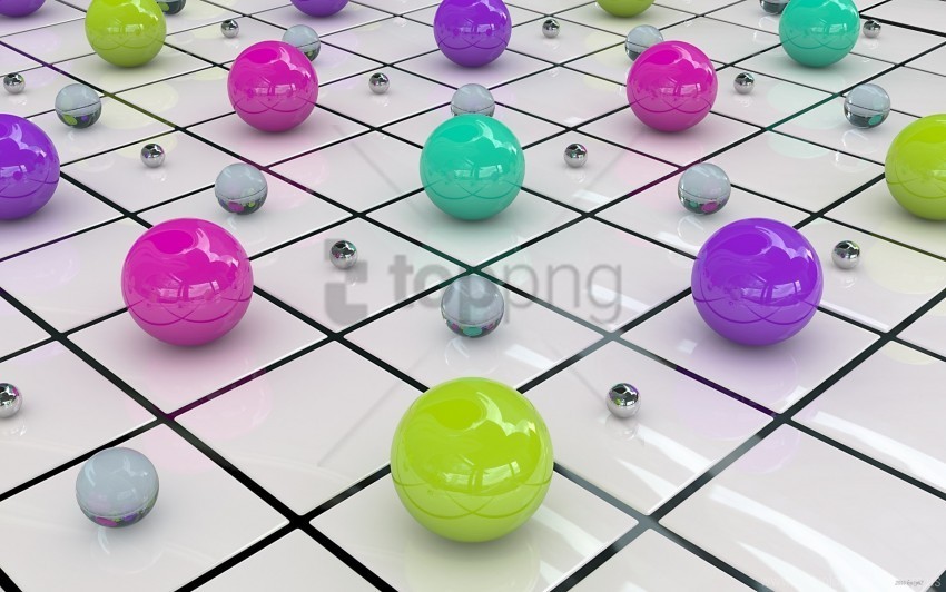 balls bright glass wallpaper Isolated Artwork on Clear Transparent PNG
