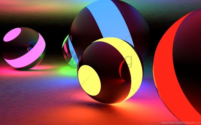 balls bright light stripes wallpaper Transparent PNG images complete package