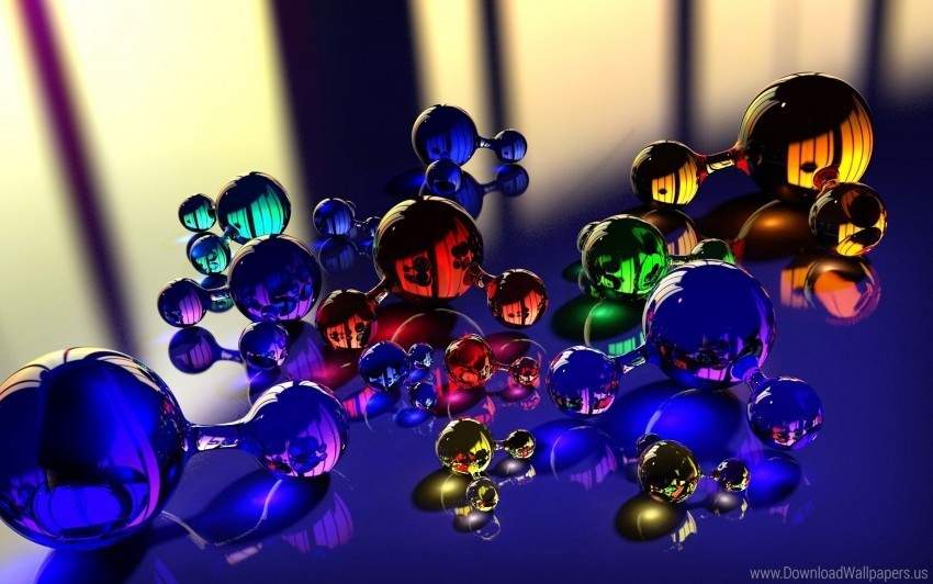 balls color glass massager molecule reflection wallpaper HighResolution Transparent PNG Isolated Item