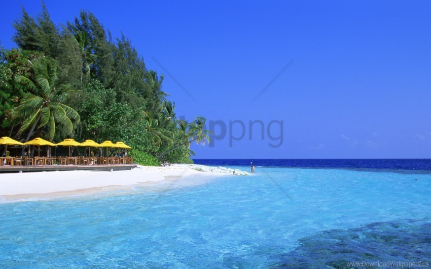 beach blue water wallpaper PNG files with transparent backdrop