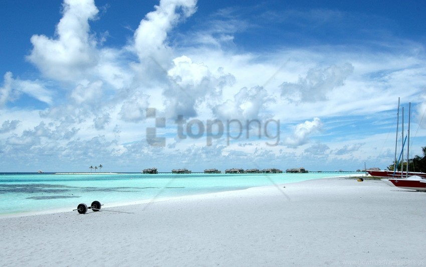 Beach Clouds Wallpaper PNG Graphic With Clear Background Isolation