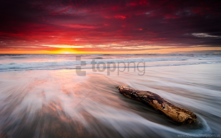 beach leithfield sunrise wallpaper Isolated Object with Transparency in PNG