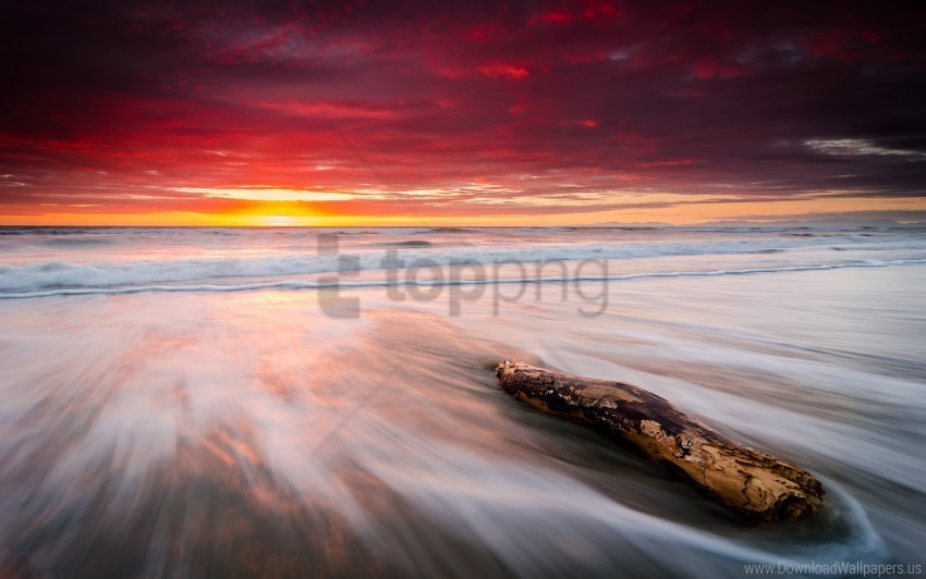 Beach Leithfield Sunrise Wallpaper Isolated Object With Transparency In PNG