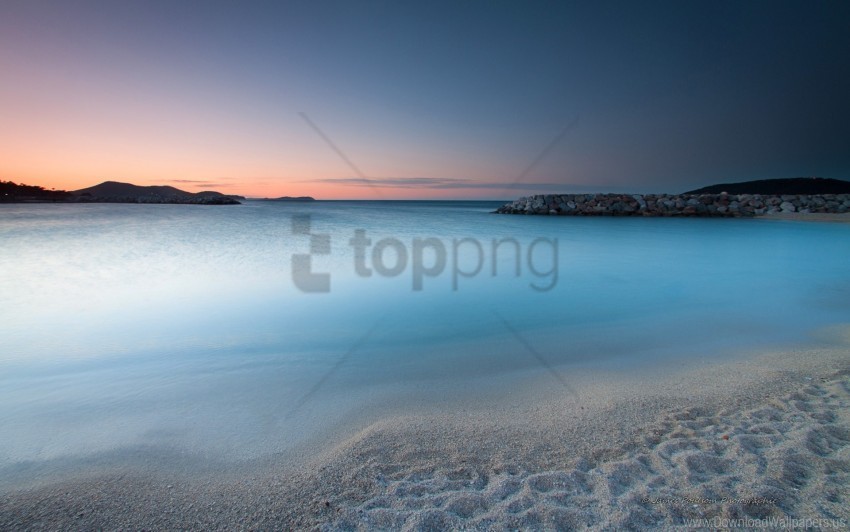 beach morning wallpaper PNG artwork with transparency