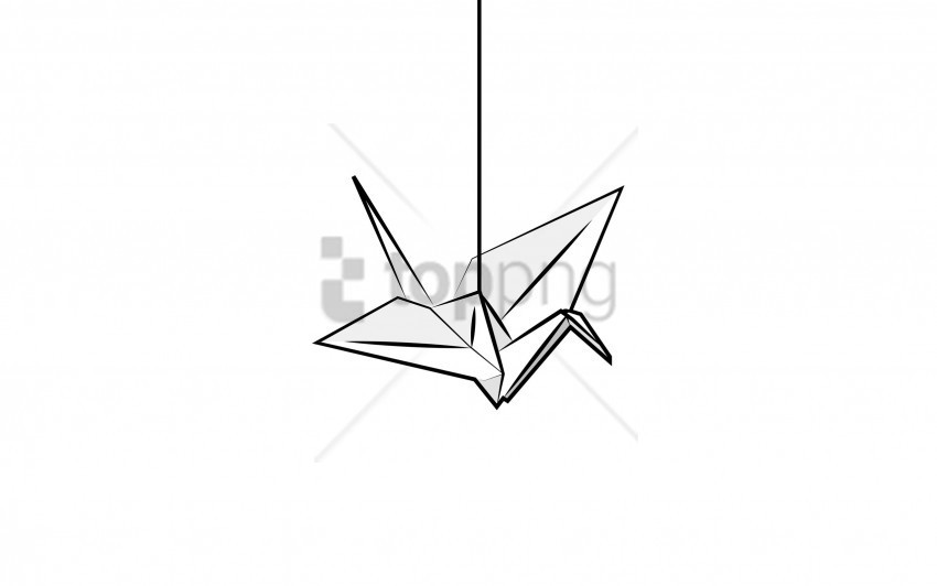 Bird Crafts Origami Paper Wallpaper PNG With No Bg