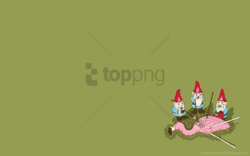 bird drawing flamingos gnomes wallpaper HighResolution Transparent PNG Isolated Element