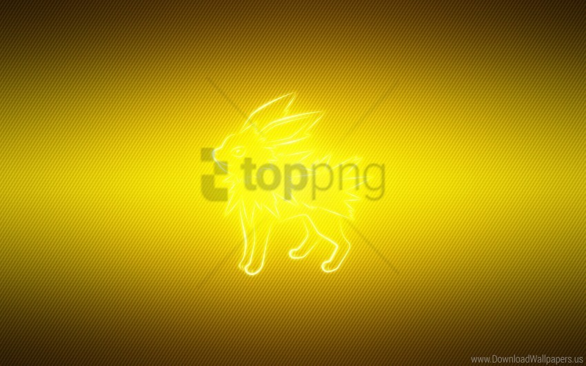 Black Jolteon Pokemon Yellow Wallpaper PNG With Cutout Background