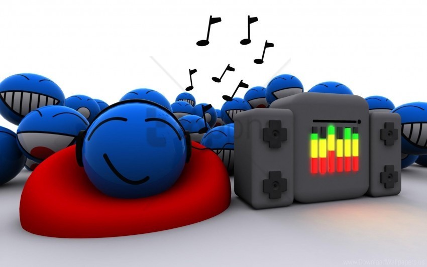 blue bright colorful music music lovers sound wallpaper PNG objects