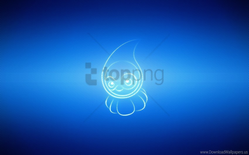 blue cartoon castform pokemon wallpaper Isolated Subject with Clear PNG Background