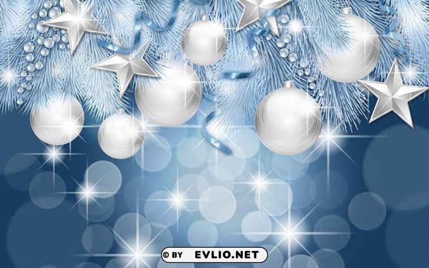 blue christmas PNG for educational use