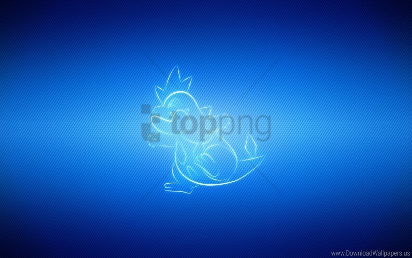 blue croconaw jump pokemon wallpaper Clear Background PNG Isolated Illustration
