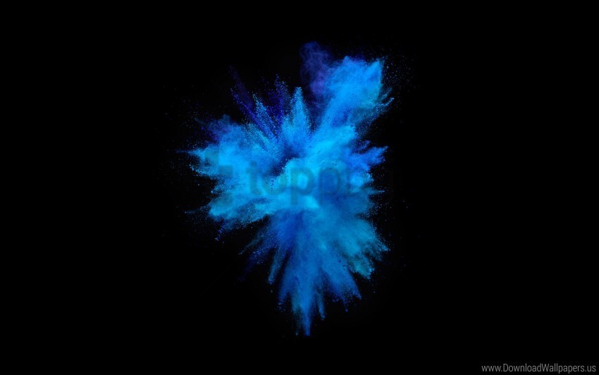 Blue Explosion Wallpaper Clear Background PNG Isolated Subject