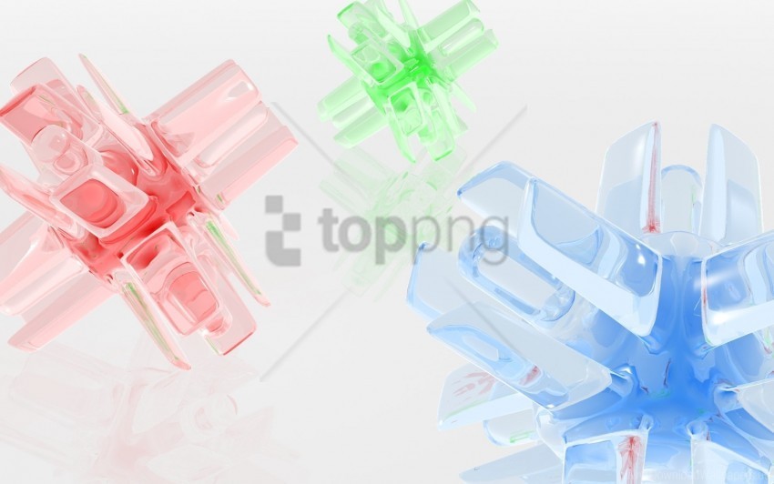 blue form glass green red wallpaper Isolated Subject on Clear Background PNG